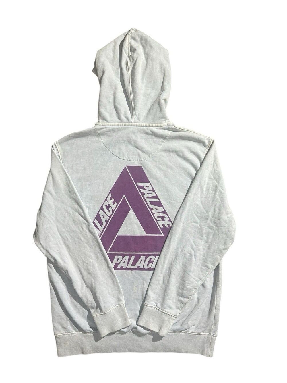 Palace Reacto Colour Tri-Ferg Hoodie L Double Sided Light Blue White Purple Rare